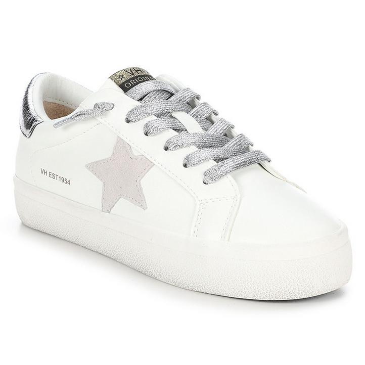 Vintage Havana White And Silver Sneakers